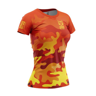 Camiseta manga corta mujer - Camo Orange