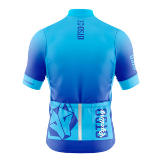 Maillot de ciclismo manga corta mujer - Fluo Blue