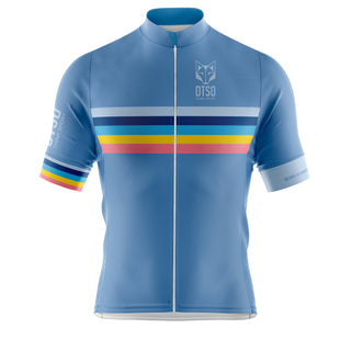 Maillot de ciclismo manga corta hombre - Stripes Steel Blue