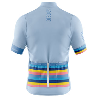 Maillot de ciclismo manga corta mujer - Stripes Turquoise