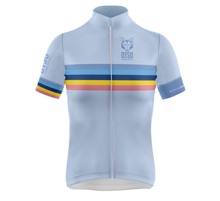 Maillot de ciclismo manga corta mujer - Stripes Turquoise