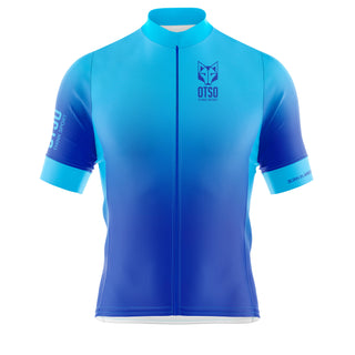 Maillot de ciclismo manga corta hombre - Fluo Blue
