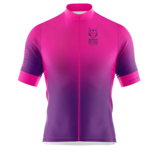 Maillot de ciclismo manga corta hombre - Fluo Pink