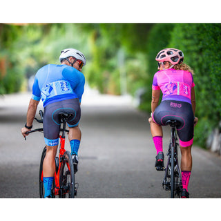 Culotte de ciclismo hombre - Fluo Blue
