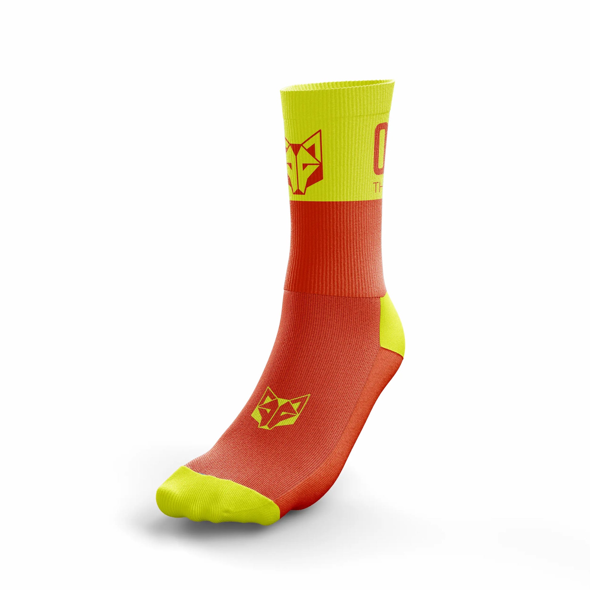 Calcetines Multisport Medium Cut - Fluo Orange & Fluo Yellow
