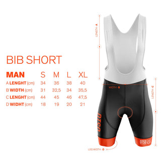 Culotte de ciclismo hombre - Stripes Coral Pink