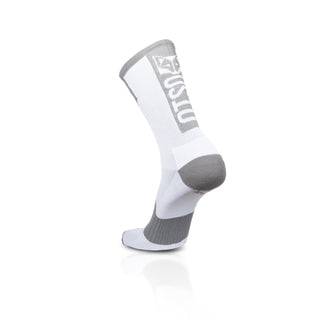 Calcetines de Ciclismo High Cut - Pure White & Silver Grey