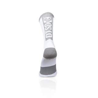 Calcetines de Ciclismo High Cut - Pure White & Silver Grey