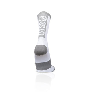 Calcetines de Ciclismo High Cut - Pure White & Silver Grey