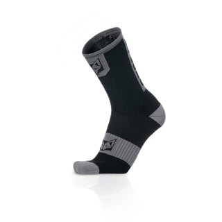 Calcetines de Ciclismo High Cut - Black & Silver Grey