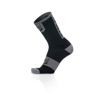 Calcetines de Ciclismo High Cut - Black & Silver Grey