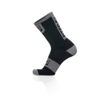 Calcetines de Ciclismo High Cut - Black & Silver Grey