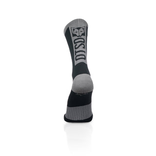 Calcetines de Ciclismo High Cut - Black & Silver Grey