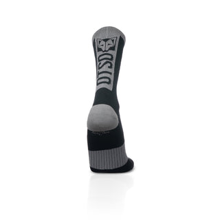Calcetines de Ciclismo High Cut - Black & Silver Grey