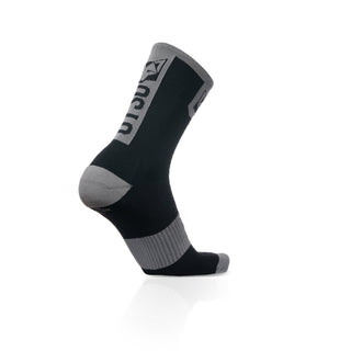 Calcetines de Ciclismo High Cut - Black & Silver Grey