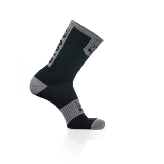 Calcetines de Ciclismo High Cut - Black & Silver Grey