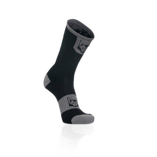 Calcetines de Ciclismo High Cut - Black & Silver Grey
