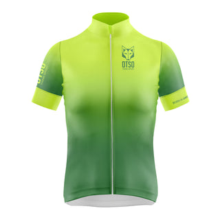 Maillot de ciclismo manga corta mujer - Fluo Green