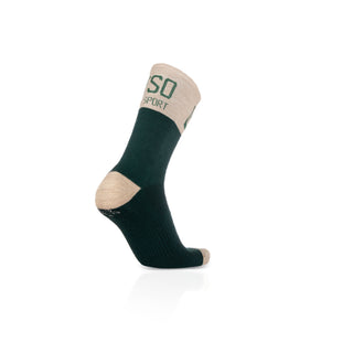 Calcetines de Lana Merina High Cut - Green Leaf
