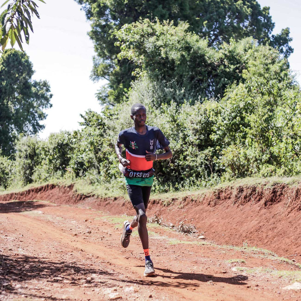Cinturón de correr unisex - Black & Turquoise