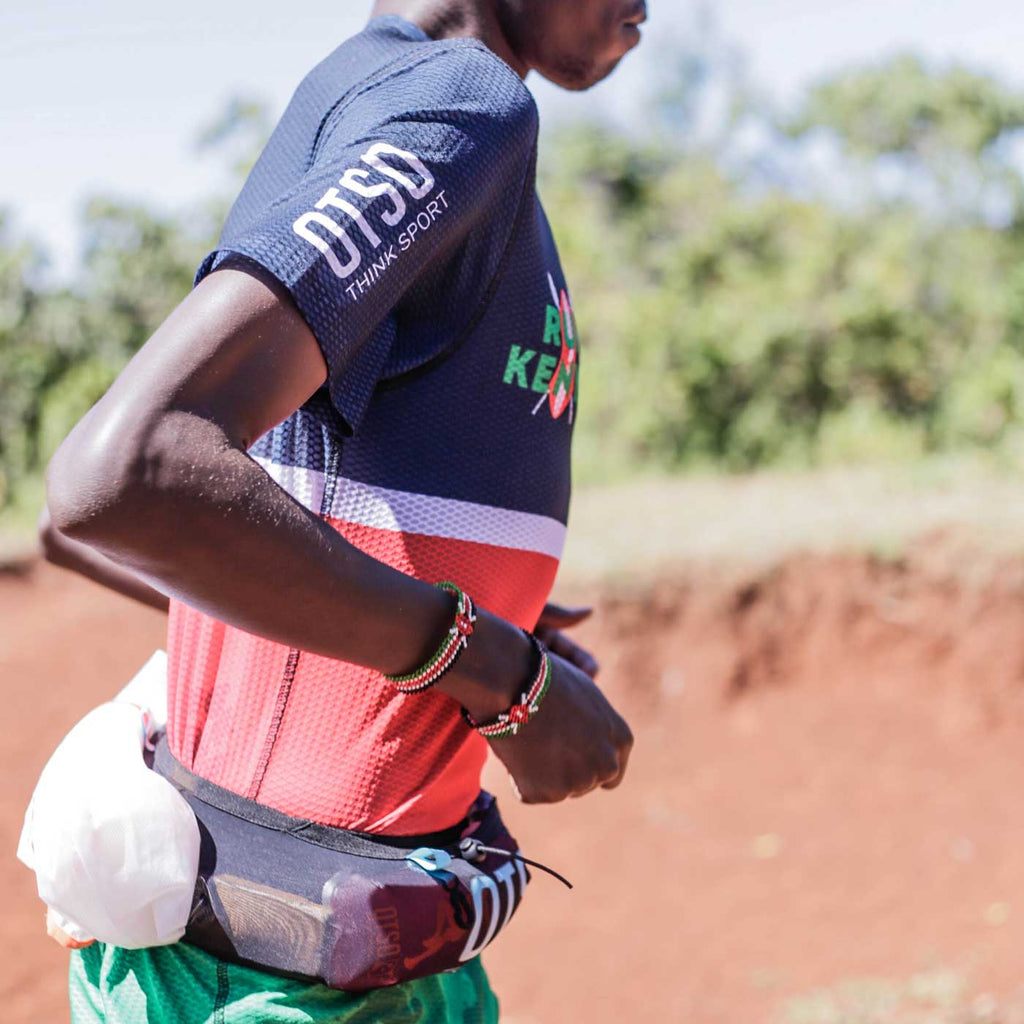 Cinturón de correr unisex - Black & Turquoise