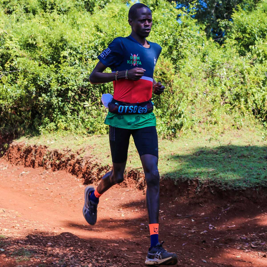 Cinturón de correr unisex - Black & Turquoise