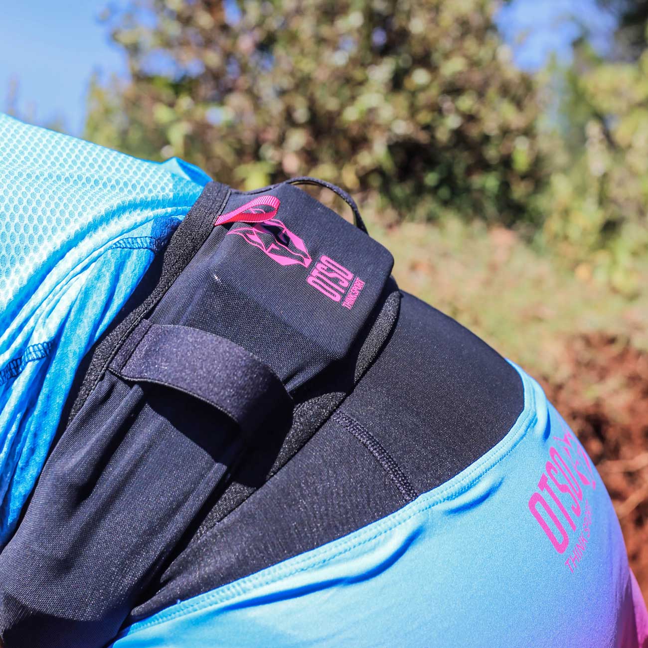 Cinturón de correr unisex - Black & Orange