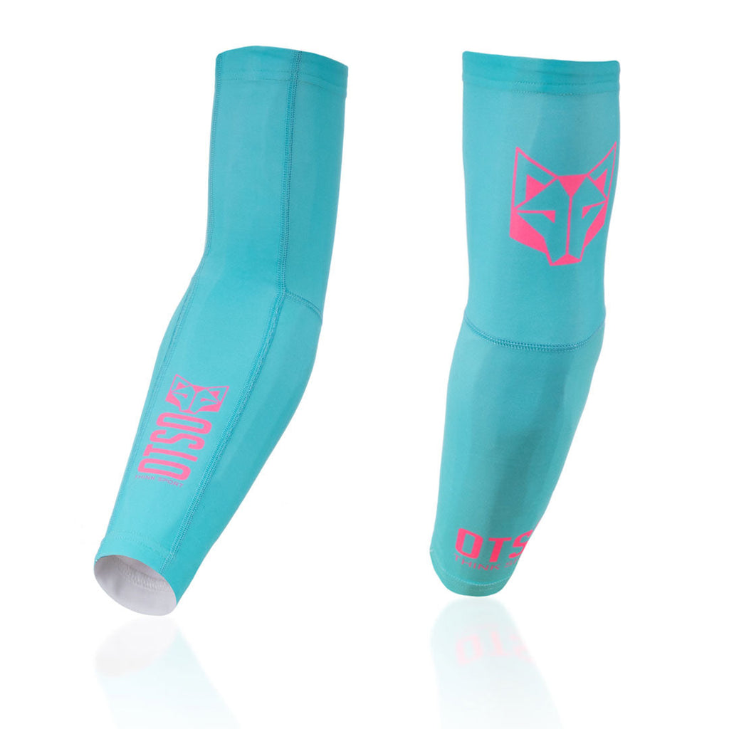 Manguitos - Light Blue & Fluo Pink
