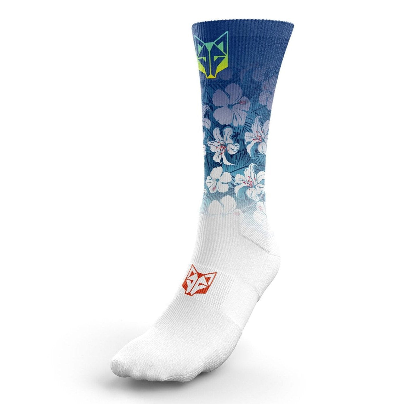 Calcetines Sublimados - Swim Bike Run Flower