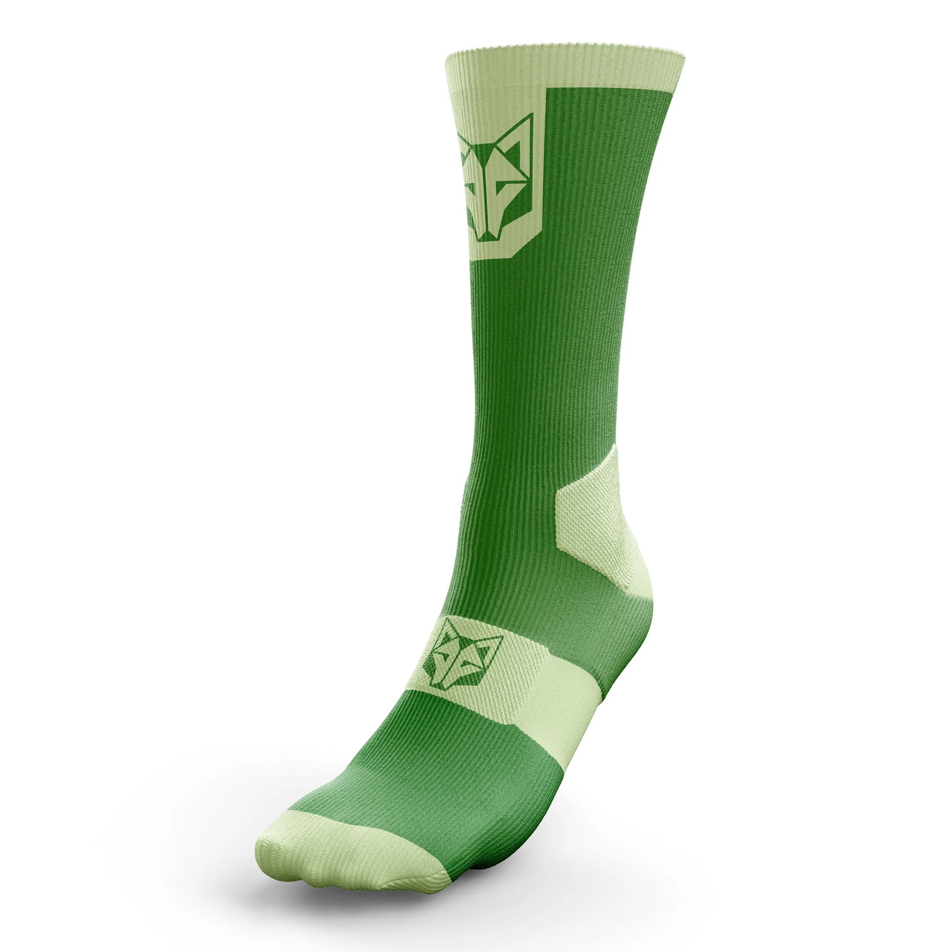 Calcetines de Ciclismo High Cut – Apple Green & Lime Green