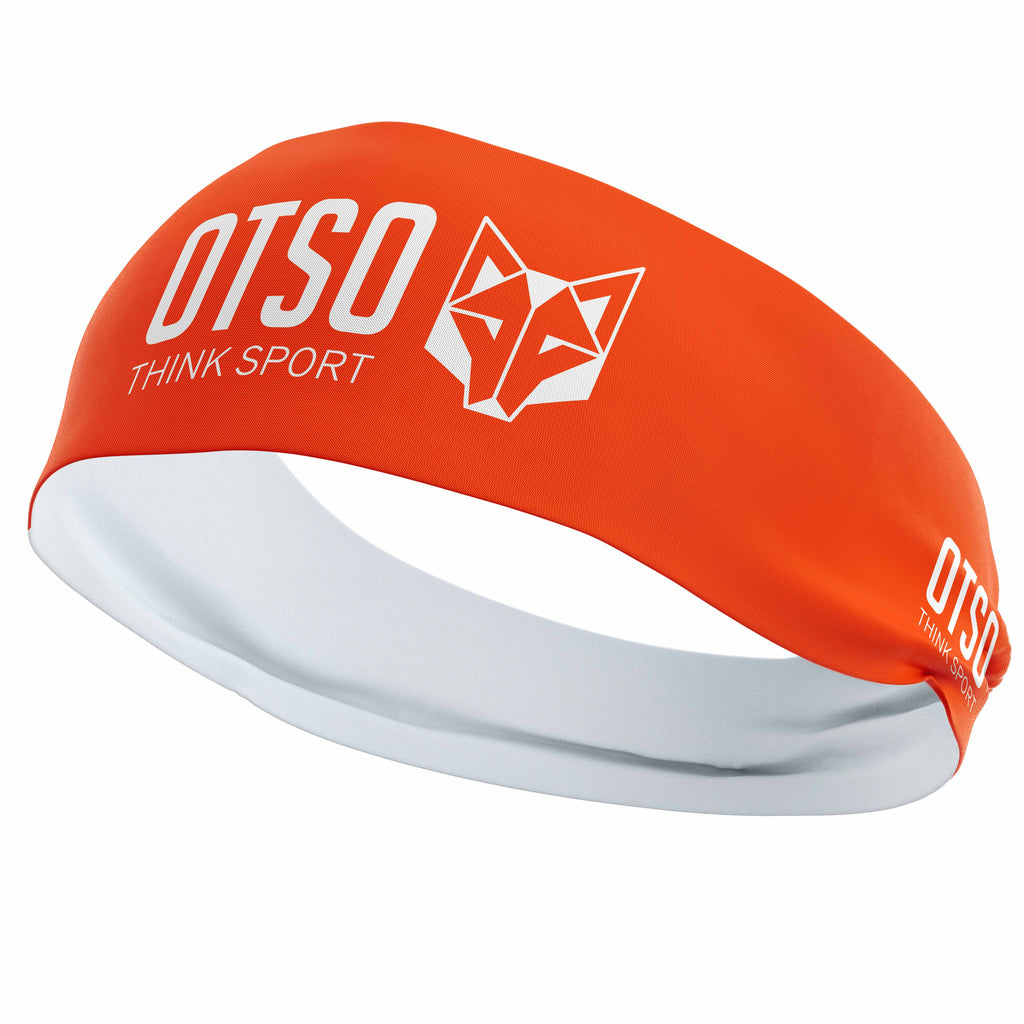 Cinta de cabeza - OTSO Sport Fluo Orange / White