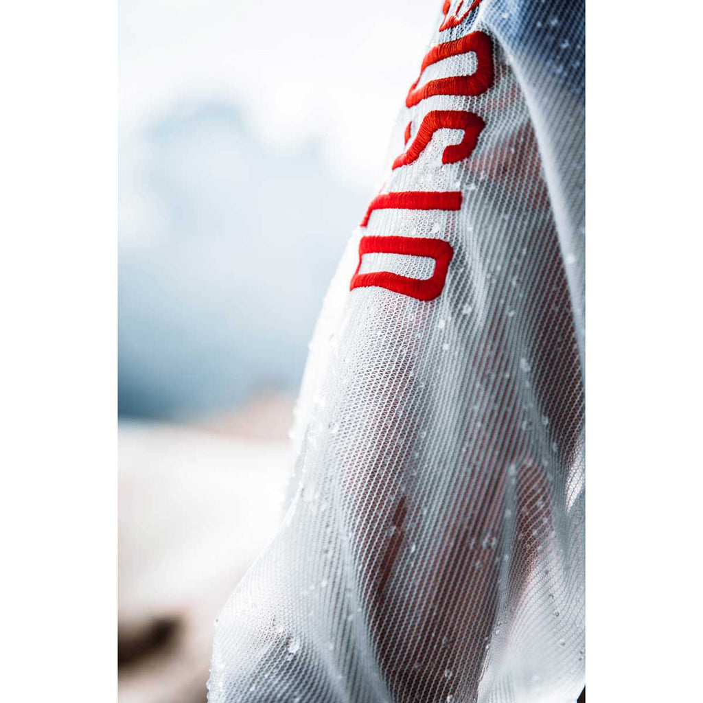 Waterproof Jacket - White & Fluo Pink