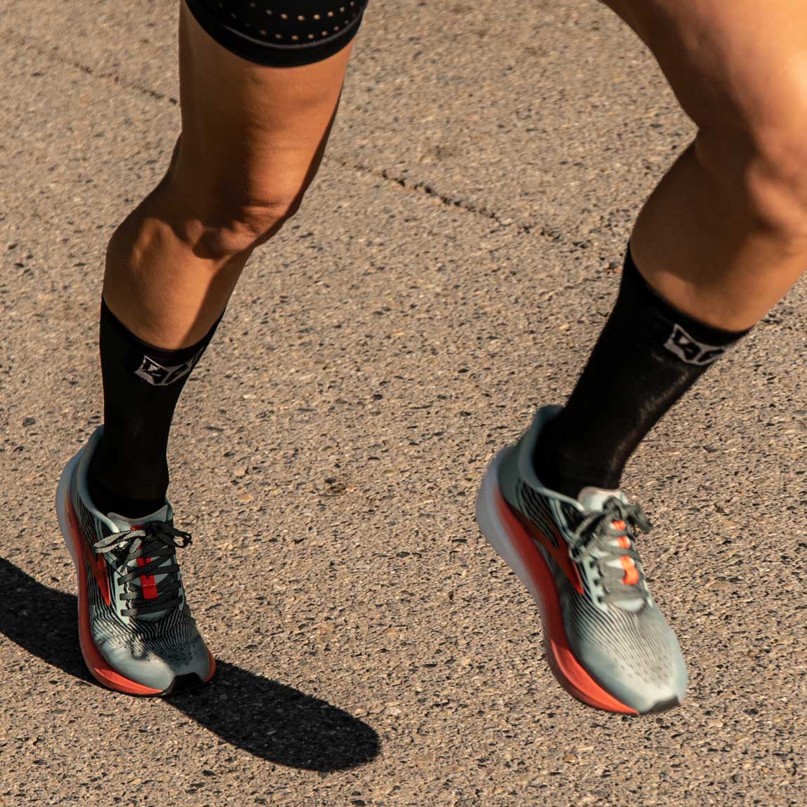 Calcetines UltraLight - Black & Silver Grey