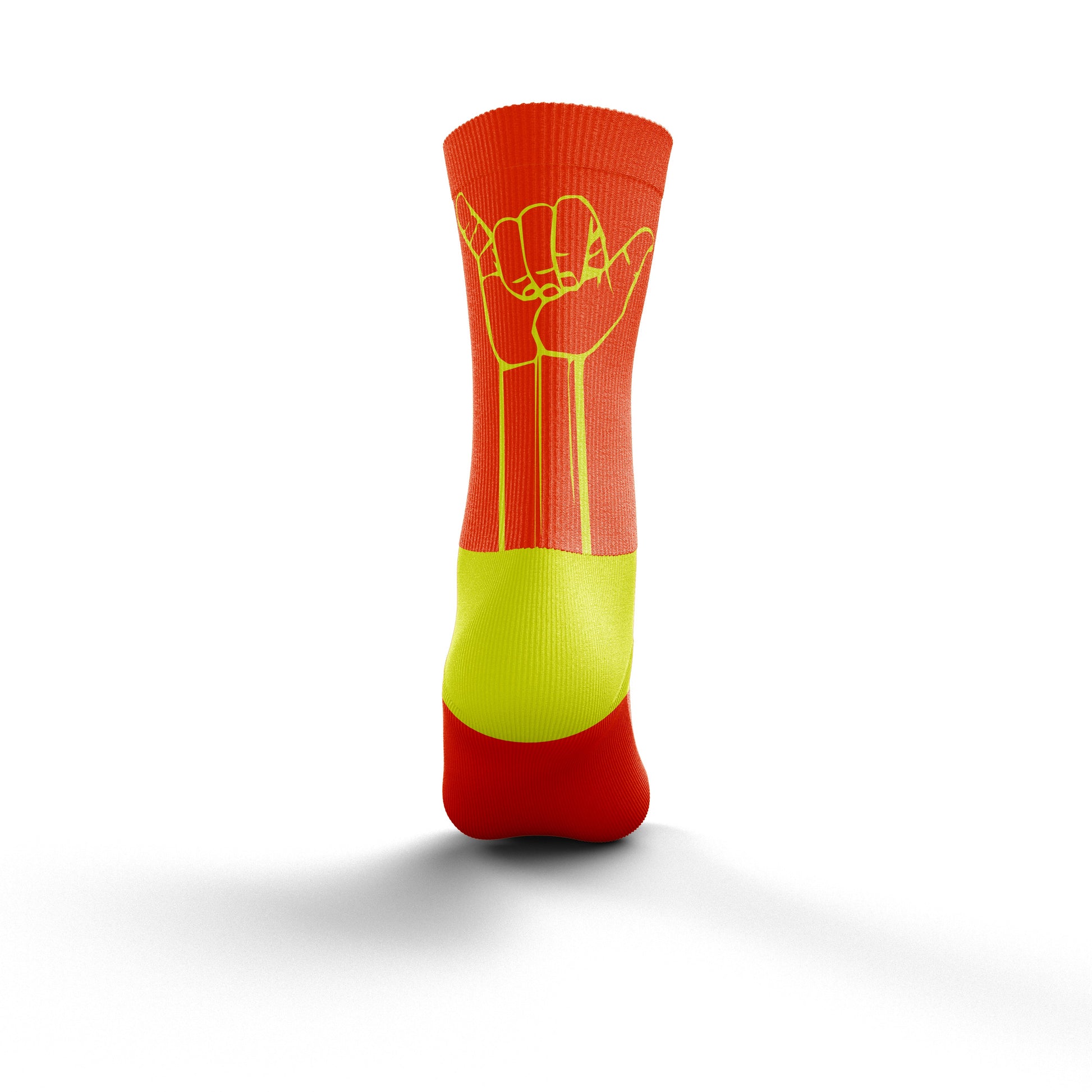 Calcetines Multisport Medium Cut - Flooow fluo orange & fluo yellow
