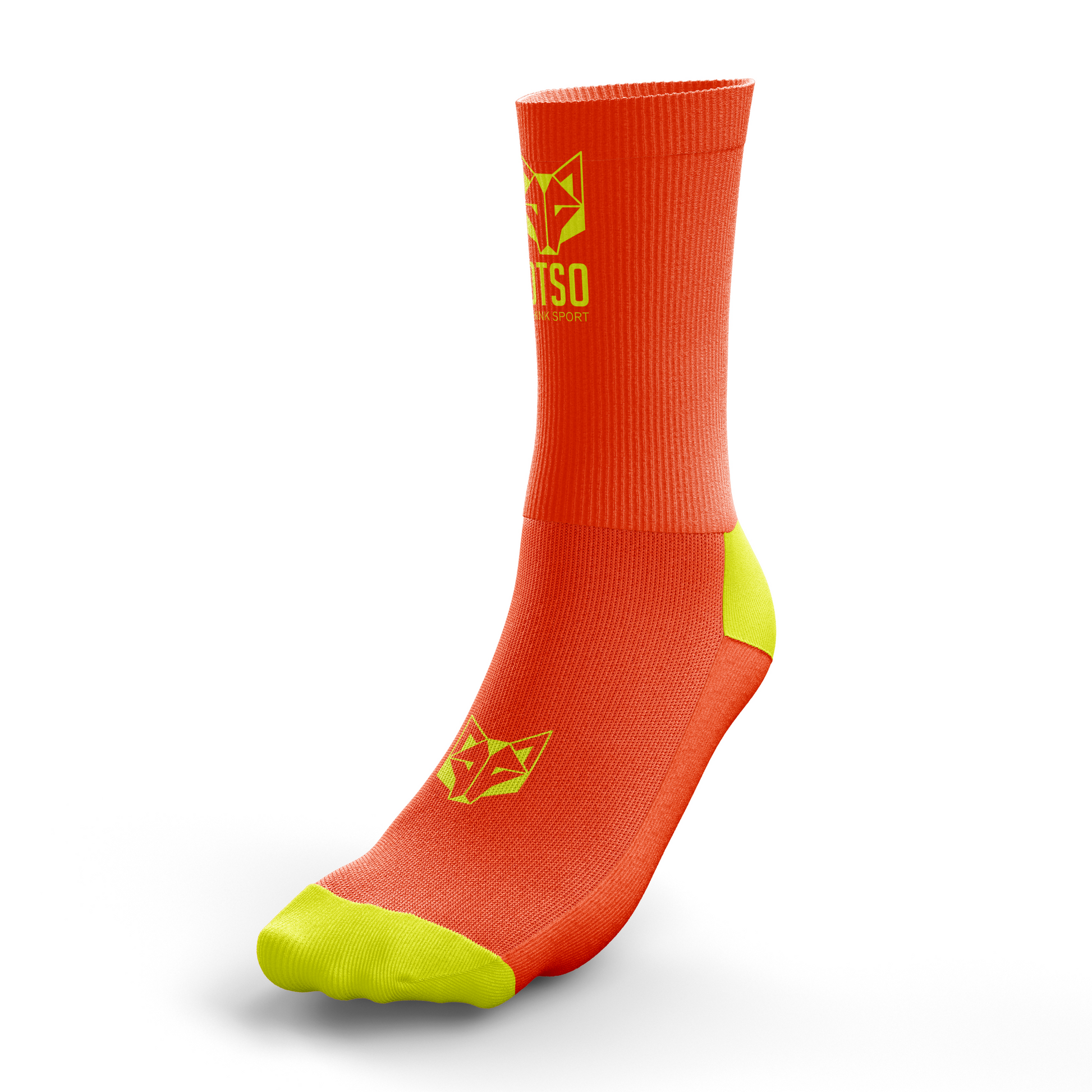Calcetines Multisport Medium Cut - Flooow fluo orange & fluo yellow