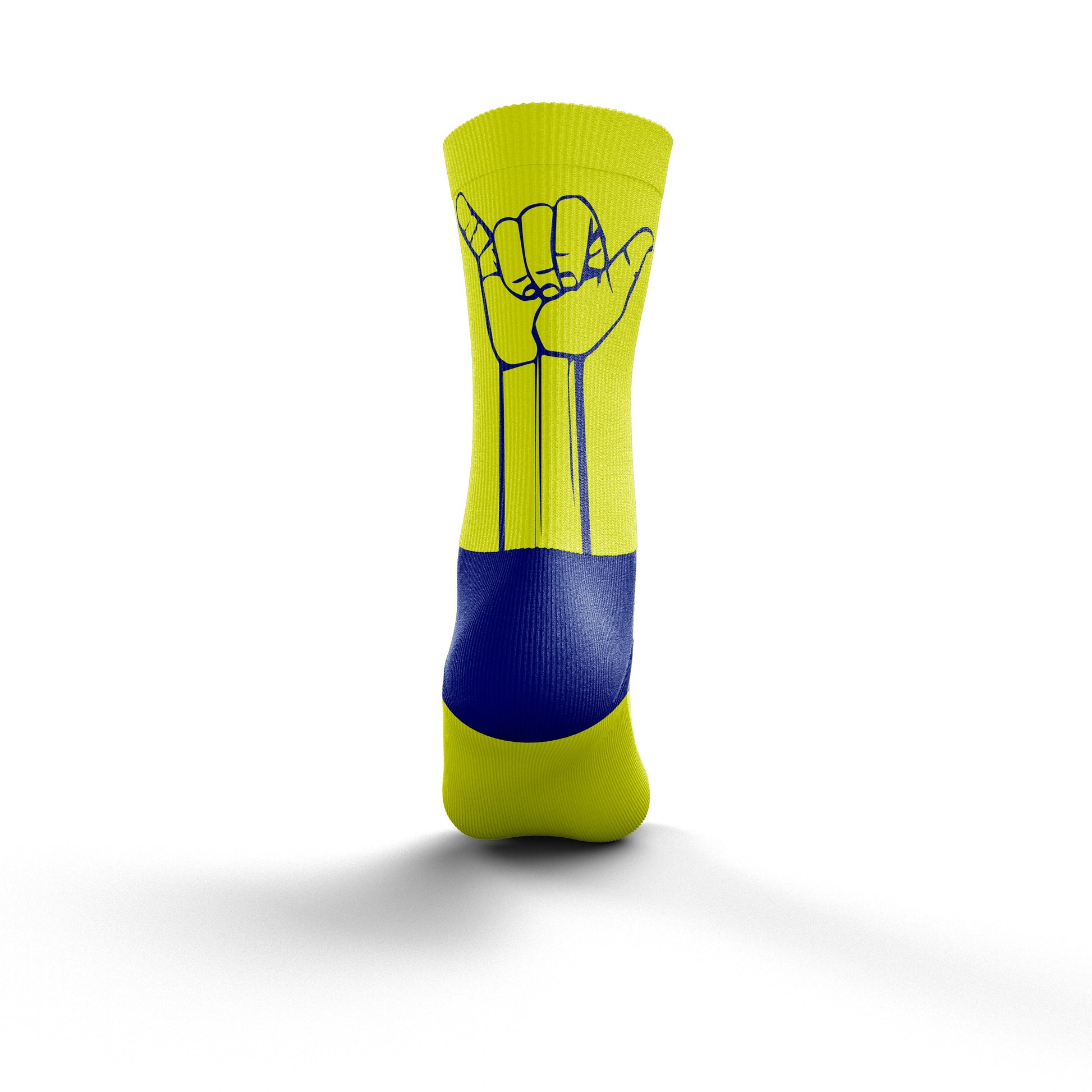 Calcetines Multisport Medium Cut - Flooow fluo yellow & electric blue
