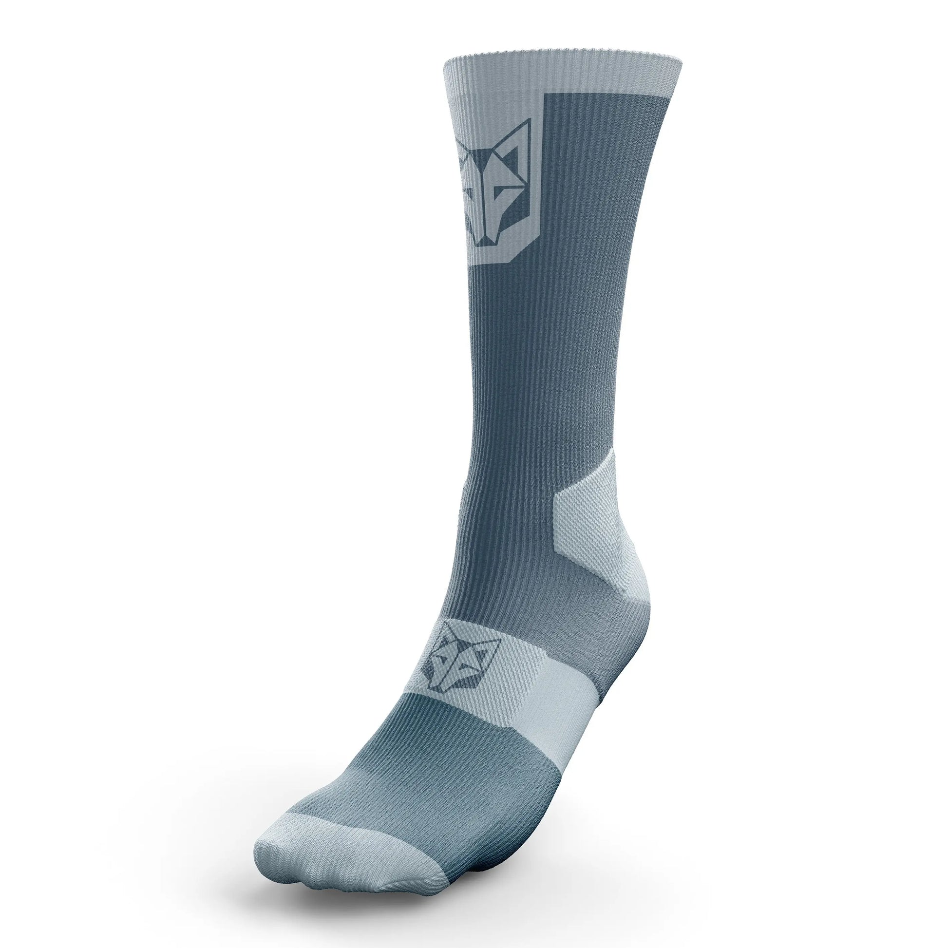 Calcetines de Ciclismo High Cut – Steel Blue & Turquoise