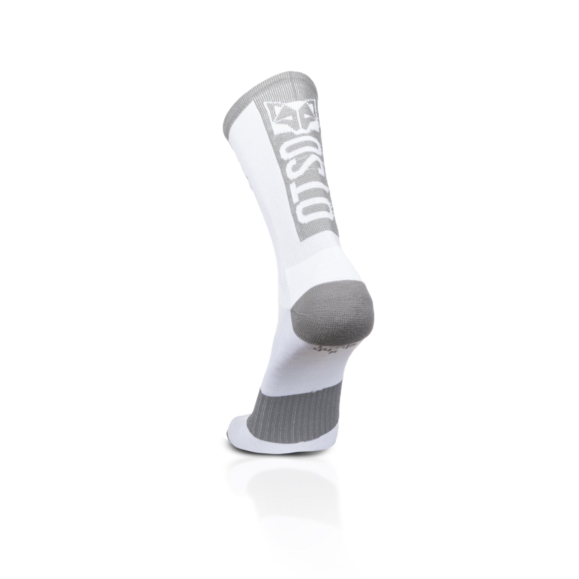 Calcetines de Ciclismo High Cut - Pure White & Silver Grey
