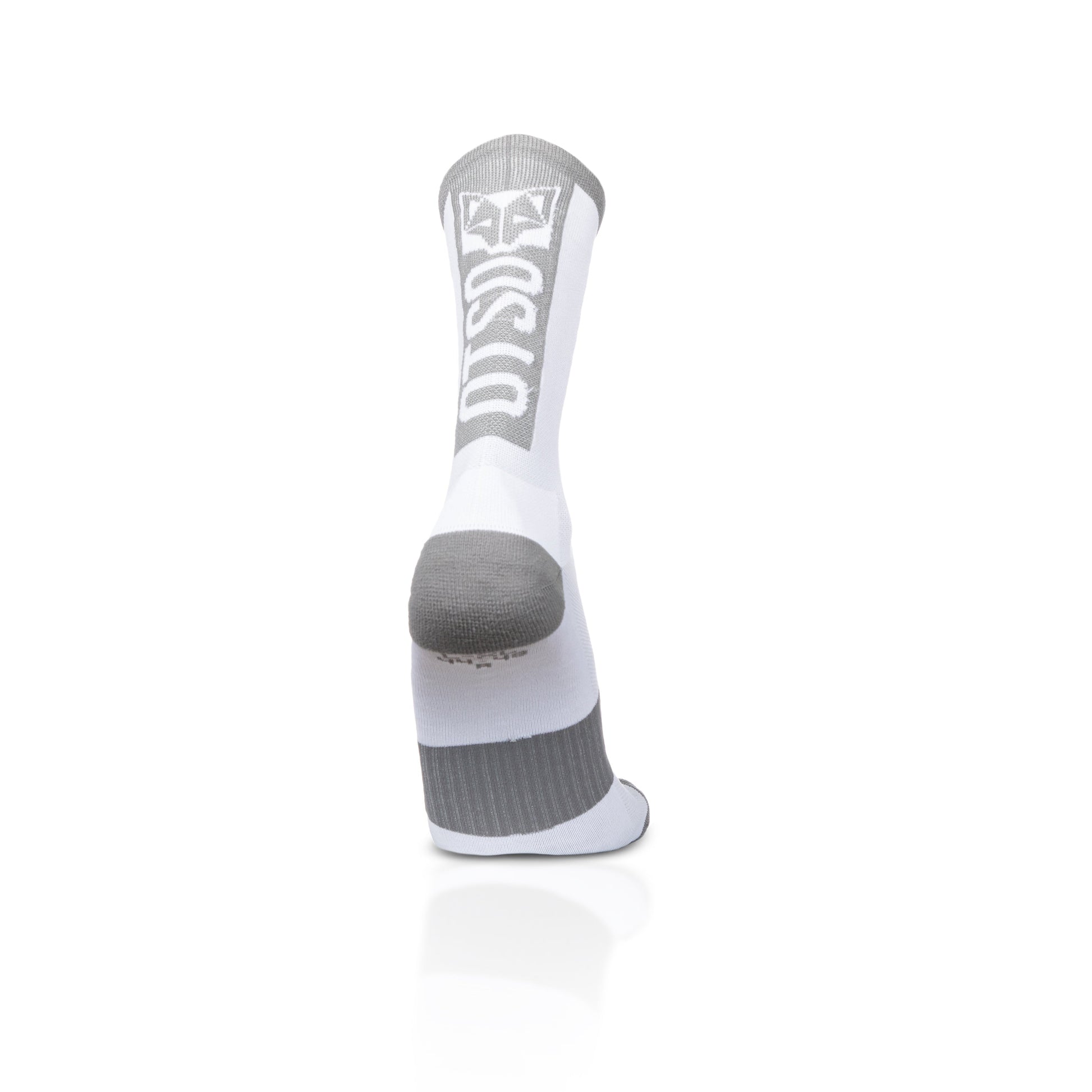 Calcetines de Ciclismo High Cut - Pure White & Silver Grey