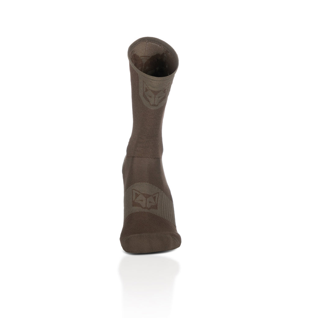 Calcetines de Ciclismo High Cut - Coffee & Gold