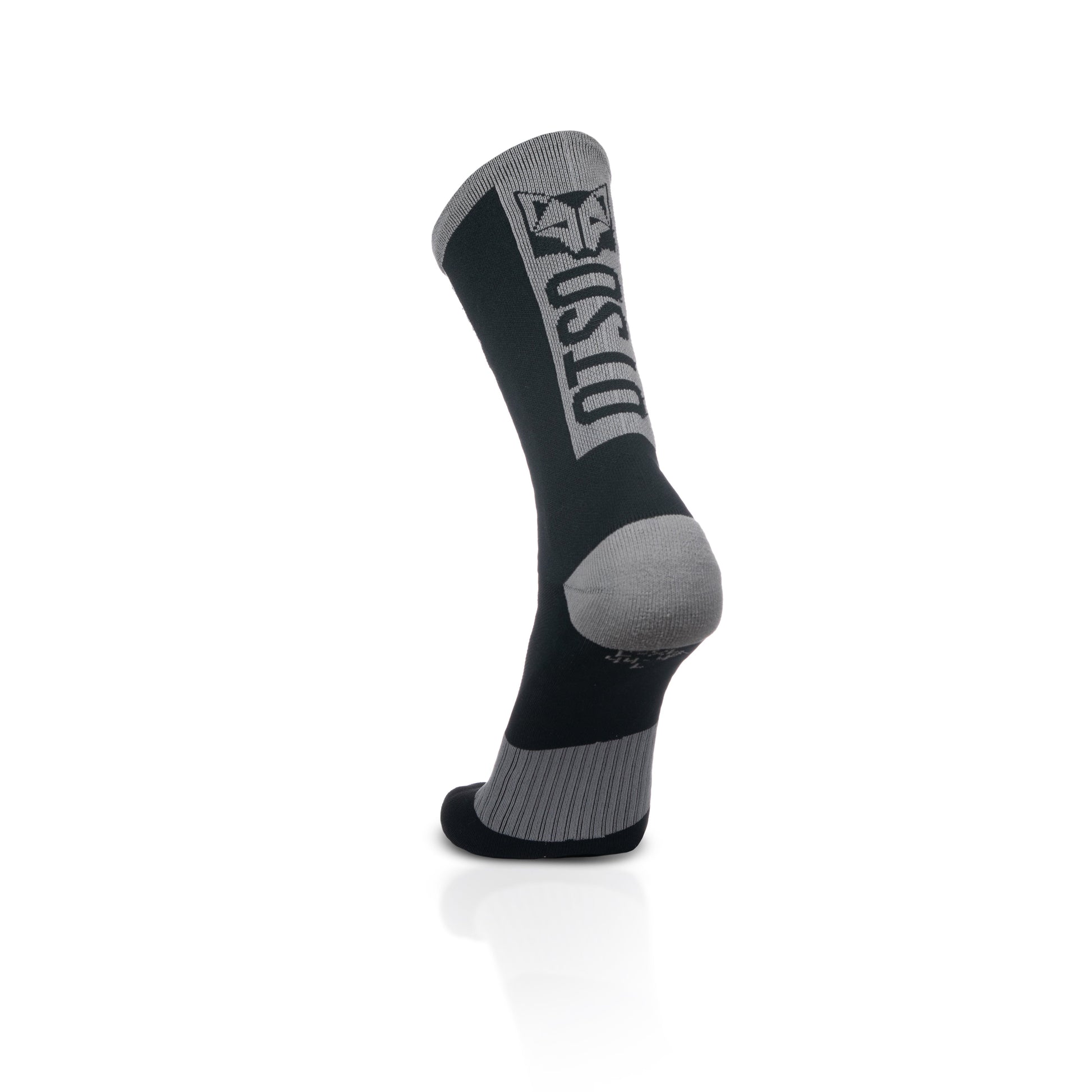 Calcetines de Ciclismo High Cut - Black & Silver Grey