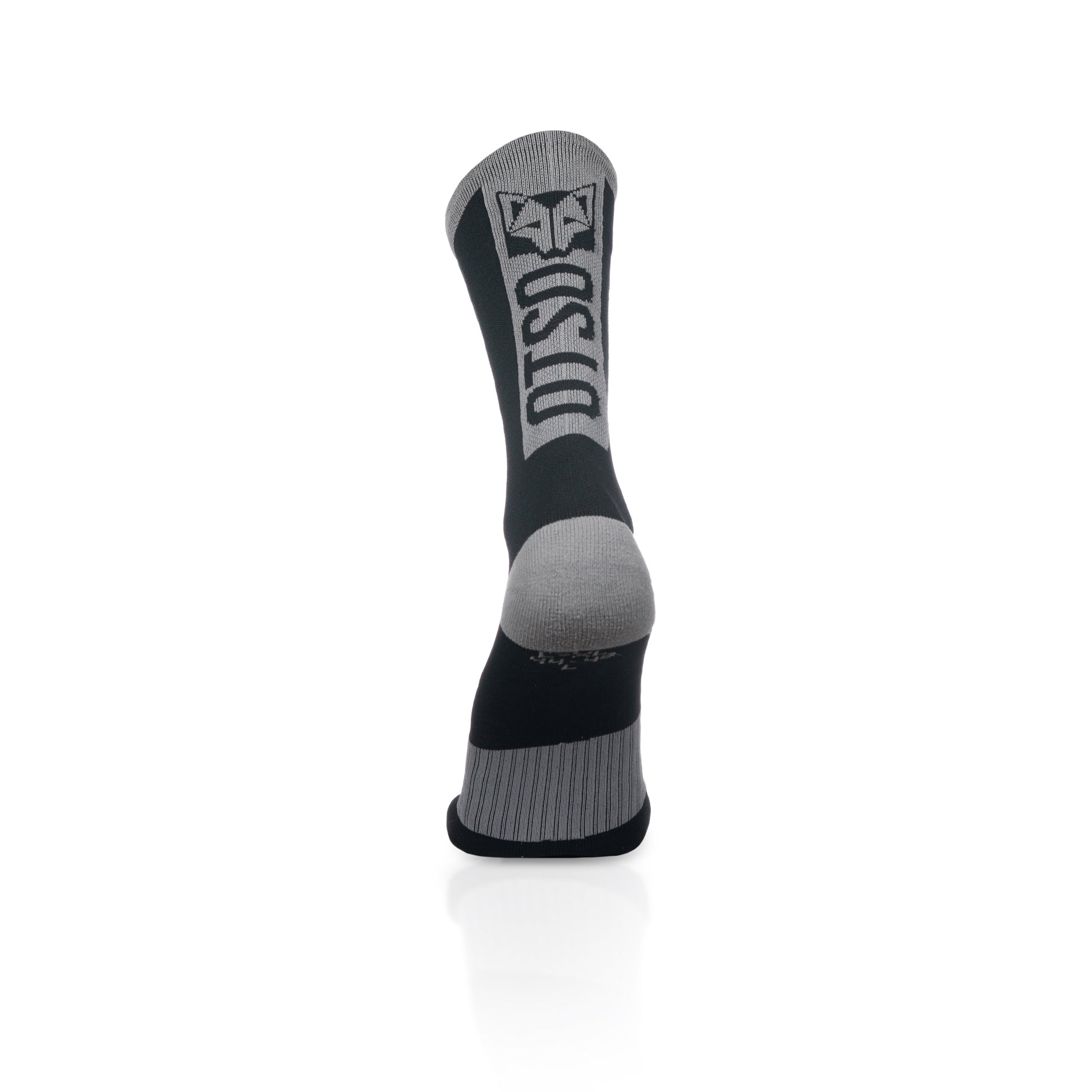 Calcetines de Ciclismo High Cut - Black & Silver Grey