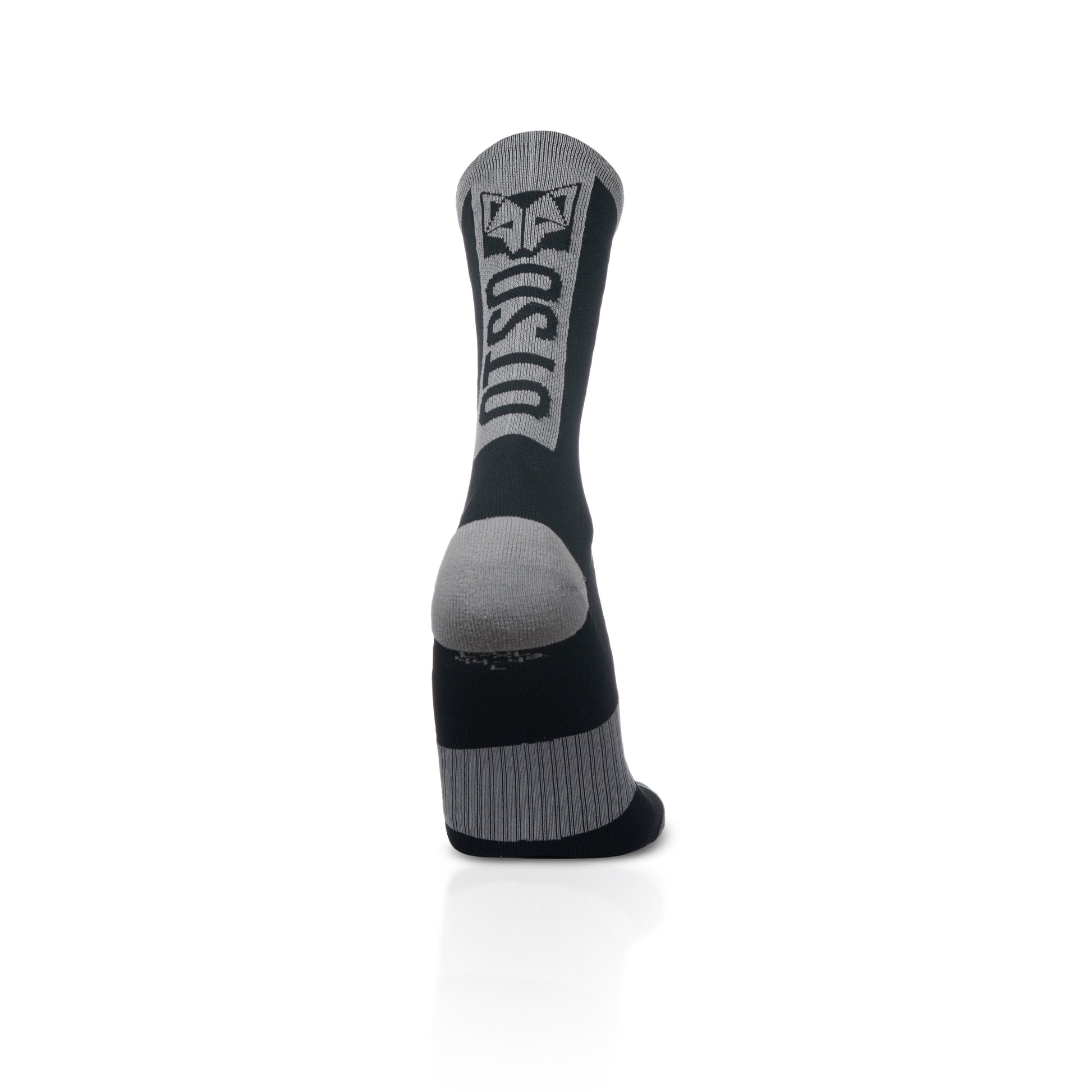 Calcetines de Ciclismo High Cut - Black & Silver Grey