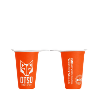 Vaso plegable running 200ml Orange
