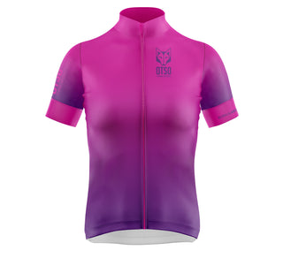 Maillot de ciclismo manga corta mujer - Fluo Pink