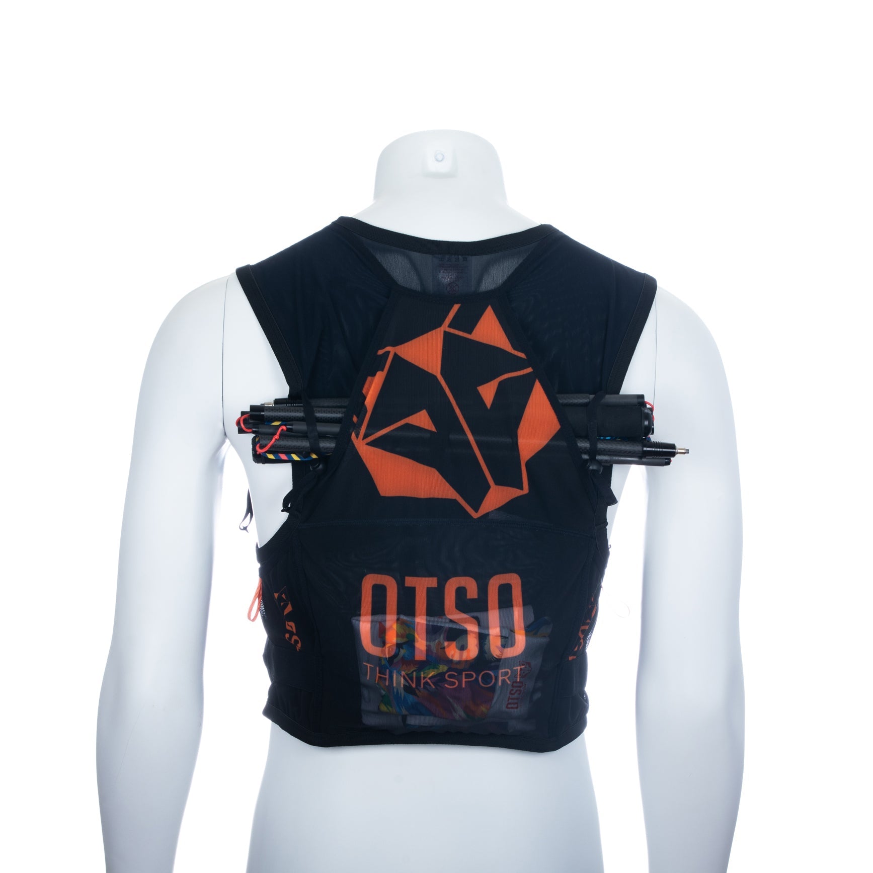 Trail running backpack - Black & Orange