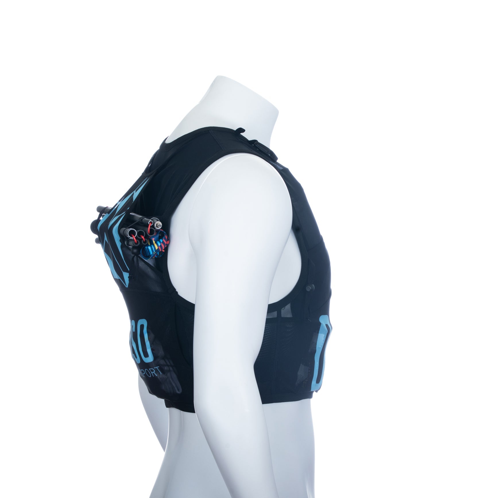 Trail running backpack - Black & Turquoise
