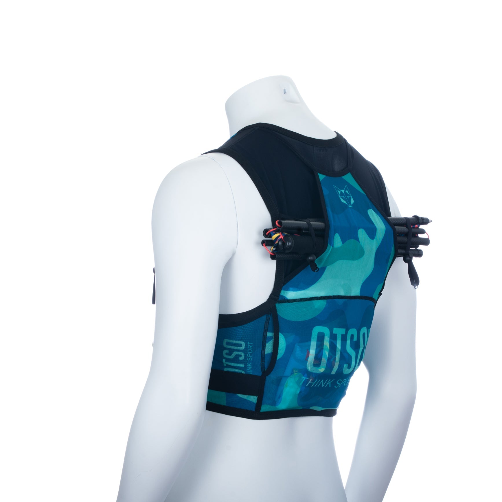 Trail running backpack - Camo Blue