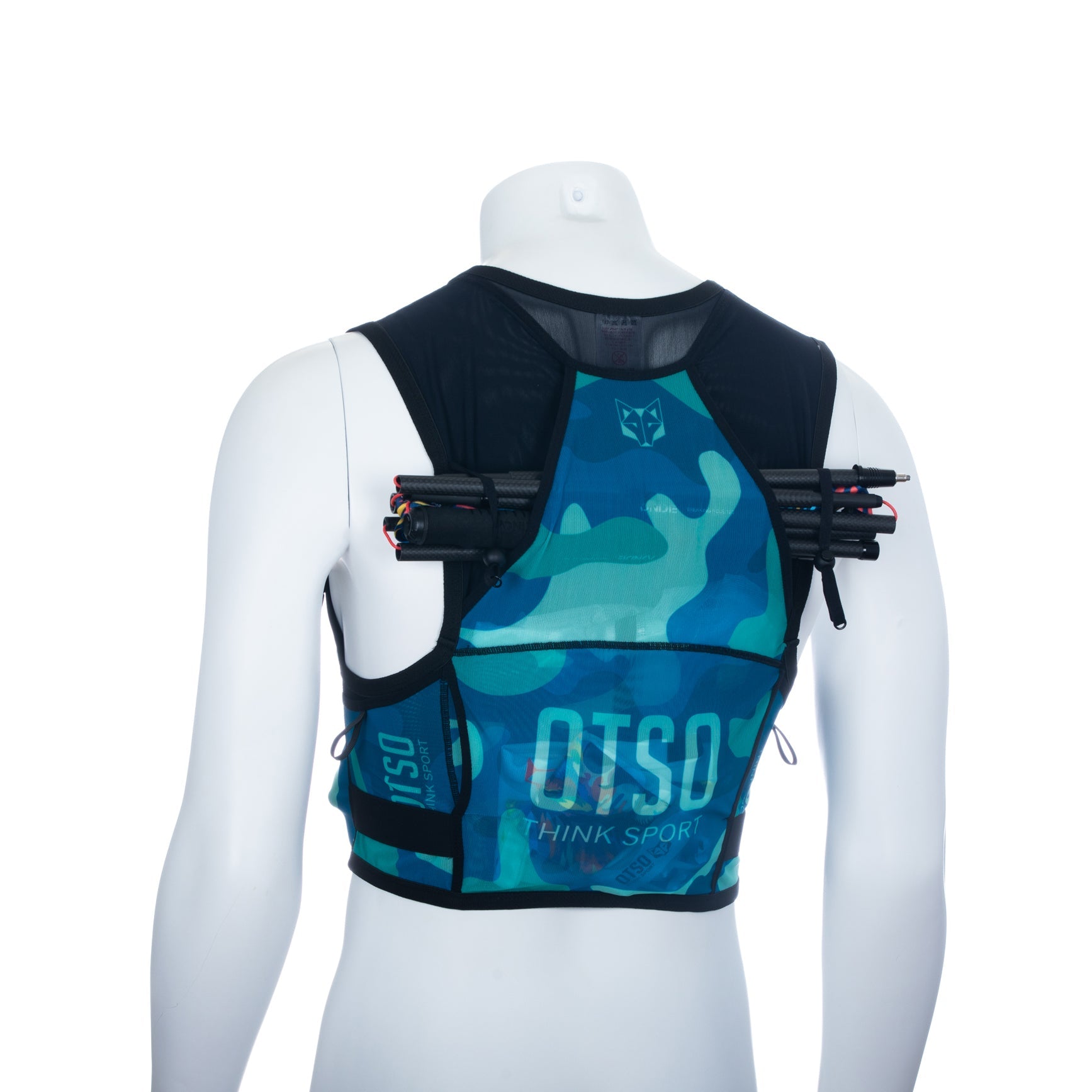 Trail running backpack - Camo Blue