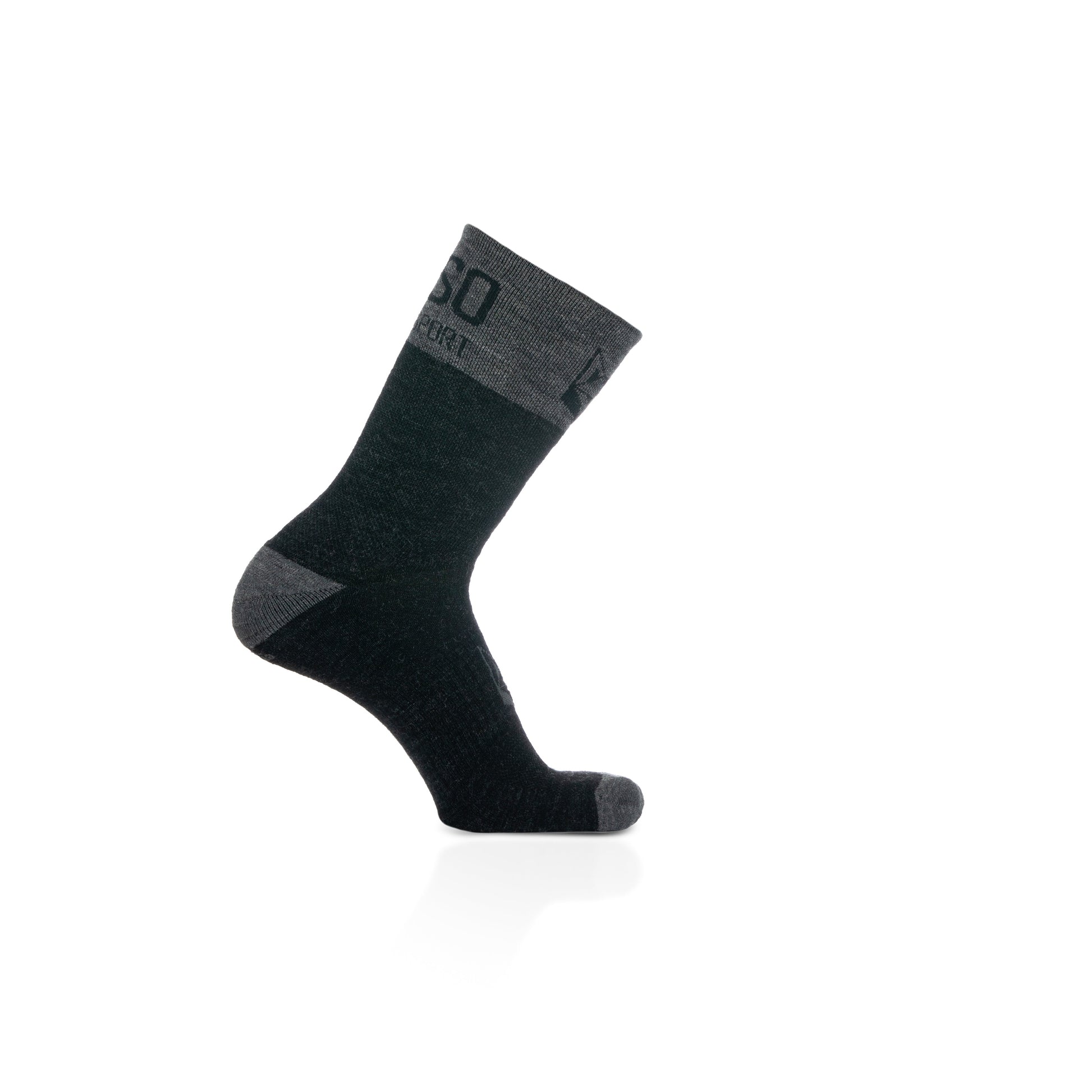 Calcetines de Lana Merina High Cut - Gray Rock